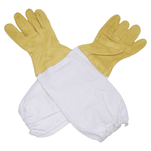 Beekeepers leather gloves with gauntlets
